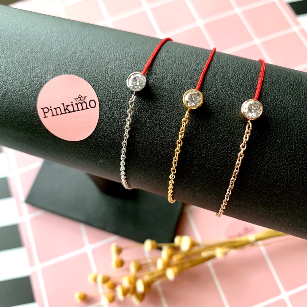 Lucky Red Titanium Fine Bracelet